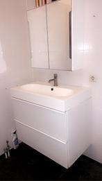 Badkamer meubel hoogglans wit, Huis en Inrichting, Badkamer | Badkamermeubels, (Half)hoge kast, 50 tot 100 cm, Minder dan 100 cm