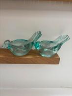 Set vintage glazen vogeltjes handwerk, Antiek en Kunst, Antiek | Glas en Kristal, Ophalen of Verzenden