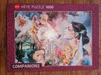 Puzzel Heye River Vrouw met wolf, Hobby en Vrije tijd, Denksport en Puzzels, Ophalen of Verzenden, 500 t/m 1500 stukjes, Zo goed als nieuw