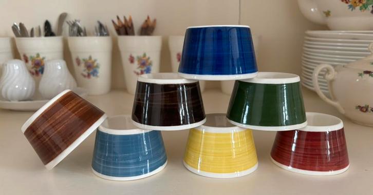 Regout Sphinx Hoenderloo eierdopjes Boston Arabella, Antiek en Kunst, Antiek | Servies los, Ophalen of Verzenden