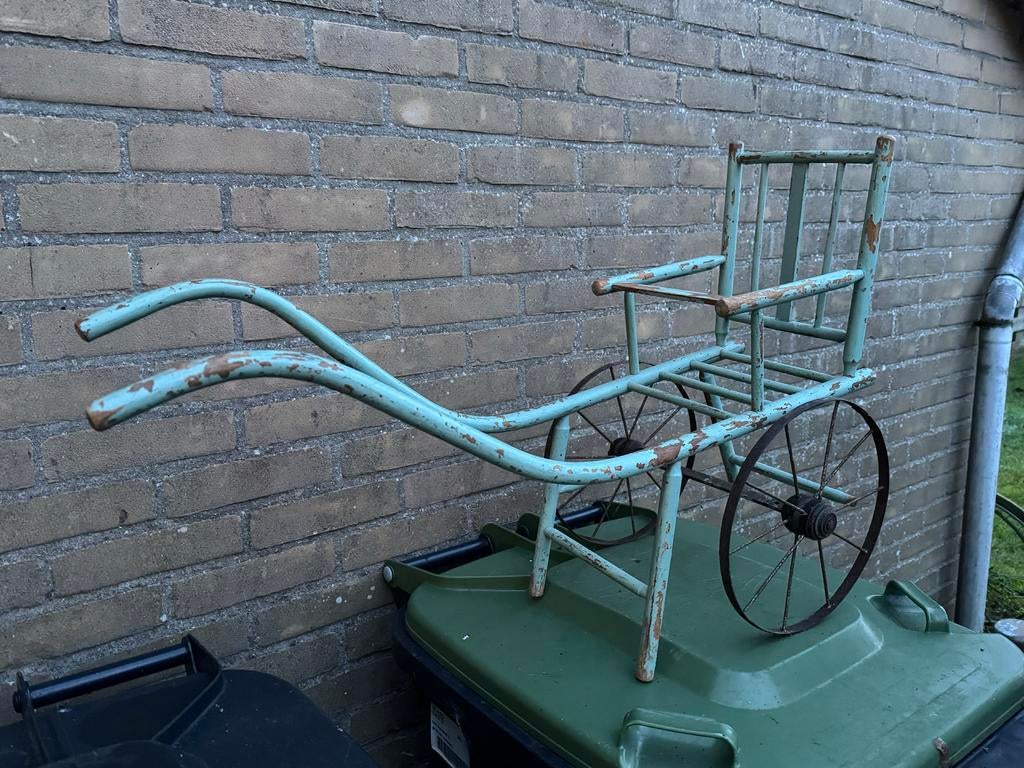 Oude poppen trek kar - mist onderdelen, Antiek en Kunst, Ophalen