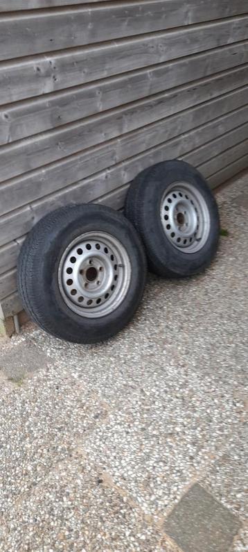 Aanhanger of caravan wielen 185R14C beschikbaar voor biedingen