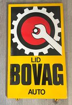 Emaille Bord Lid Bovag Auto Vintage Reclamebord Garagebord A, Verzamelen, Ophalen of Verzenden, Gebruikt, Reclamebord