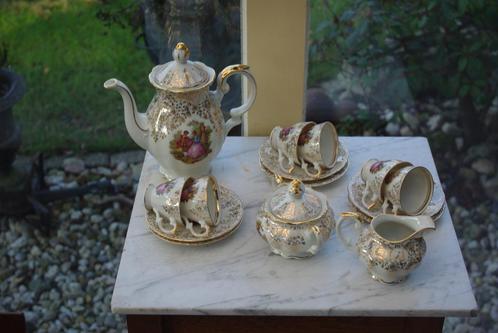 Mokka serviesje ( J. Kronester Bavaria, Antiek en Kunst, Antiek | Servies compleet, Ophalen of Verzenden