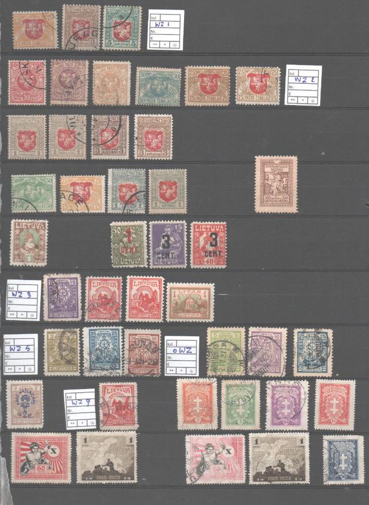 I2) Kavel Lietuva Litouwen, Postzegels en Munten, Postzegels | Europa | Overig, Overige landen, Ophalen of Verzenden