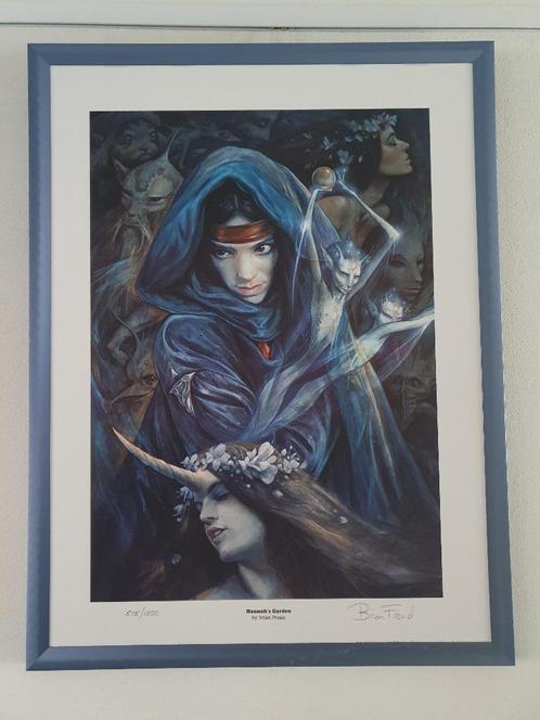 Brian Froud Art print gesigneerd en genummerd en ingelijst, Antiek en Kunst, Kunst | Schilderijen | Modern, Ophalen of Verzenden