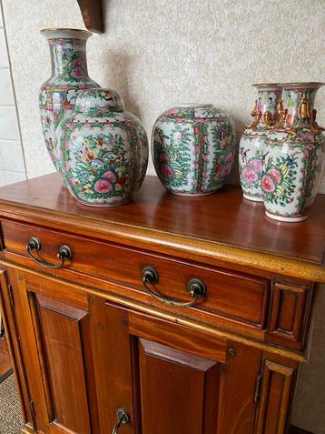 Antiek Chinees Servies - Rose Medallion beschikbaar voor biedingen