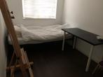Logeerbed eenpersoons, Huis en Inrichting, Slaapkamer | Bedden, Ophalen, Gebruikt, Zwart, Tweepersoons