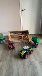 Bruder traktor/kiepwagen Verrijker en vrachtwagen./Kapschuur, Gebruikt, Ophalen of Verzenden