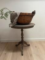 Prachtige plukmand,rijstmand,deco,in perfecte staat, Ophalen of Verzenden, Zo goed als nieuw, Rond, Hout