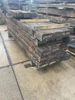 Eikenhouten gebruikte wisselhouten bielzen GEEN teer, Tuin en Terras, Niet ingevuld, Gebruikt, Ophalen of Verzenden, Niet ingevuld