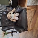 Riviera Maison Fauteuil/Stoel Pellini Leer, Ophalen, Zo goed als nieuw, 50 tot 75 cm, Leer