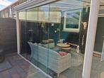Glazen deuren overkapping, schuifwand, glas, Tuin en Terras, Overkappingen, Ophalen, Zo goed als nieuw, Veranda