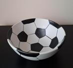 Aardewerk Schaal + 4 Kommen - Voetbalmotief, Huis en Inrichting, Ophalen of Verzenden
