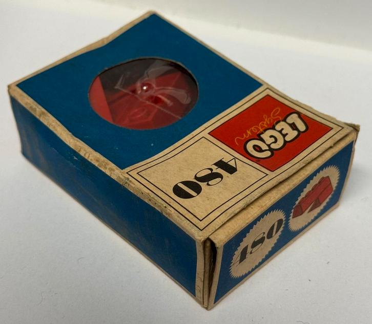 Oude lego aanvulling doosje 480 1 rood jaren 60 vintage 1:87, Kinderen en Baby's, Speelgoed | Duplo en Lego, Gebruikt, Lego, Complete set