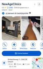 Schoonheidssalon met Head Spa & Laser Ontharing te Koop, Ophalen, Gebruikt, Overige typen