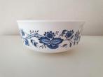 Vintage Arcopal France dessert schaaltje. Melkglas / blauw., Ophalen of Verzenden