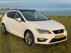 Seat Leon 1.4 TSI 92KW FR 2016 Wit Pano SeatSound, 47 €/maand, Te koop, Geïmporteerd, 5 stoelen