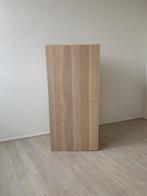 Besta - Kast met deuren, wit gelazuurd eikeneffect, Ophalen, Gebruikt