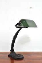 Antieke notarislamp art deco lamp bankierslamp jaren 30, Ophalen of Verzenden, Gebruikt