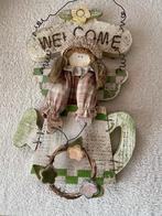 "WELCOME" origineel brocante vintage Amerikaans welkomstbord, Ophalen of Verzenden, Zo goed als nieuw