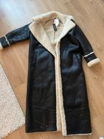 Lange zwarte/bonte jas, Verzenden, Nieuw, Maat 36 (S), Boohoo
