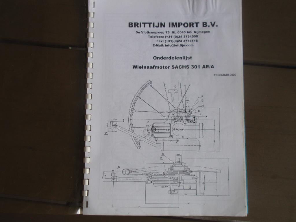 Sachs motor 301 onderdelen/schematische tekeningen, Ophalen, Gelezen