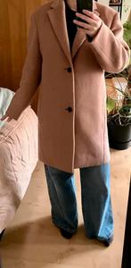 Reiss luxe wollen jas – beige/roze – maat S – tijdloos, Kleding | Dames, Ophalen of Verzenden, Gedragen, Maat 36 (S), Beige
