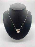 V401 Prachtige zilveren FBM ketting met modernist hangrr, Sieraden, Tassen en Uiterlijk, Kettingen, Met hanger, Ophalen of Verzenden