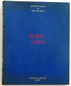 Félicien Rops 1924 Rops...iana 1/500 ex. Fraaie Leren Band, Ophalen of Verzenden