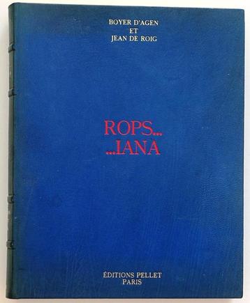 Félicien Rops 1924 Rops...iana 1/500 ex. Fraaie Leren Band beschikbaar voor biedingen