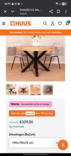 Eettafel met stoelen - Nog geen jaar oud!, Huis en Inrichting, Tafels | Eettafels, Ophalen, Rond, Zo goed als nieuw, Modern