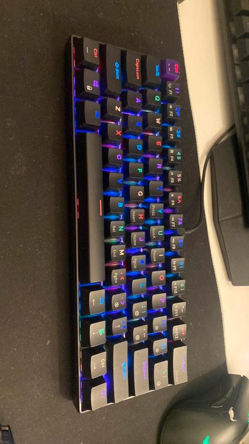 ISY IGK 5000-BK mechanisch Mini Gaming Keyboard, Computers en Software, Toetsenborden, Zo goed als nieuw, Qwerty, Bedraad, Ergonomisch