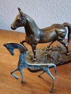 2 x Bronzen paarden sculptuur, Ophalen of Verzenden, Brons