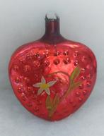 Antieke kerstbal AJEKO  ajeco rood hart, Verzenden