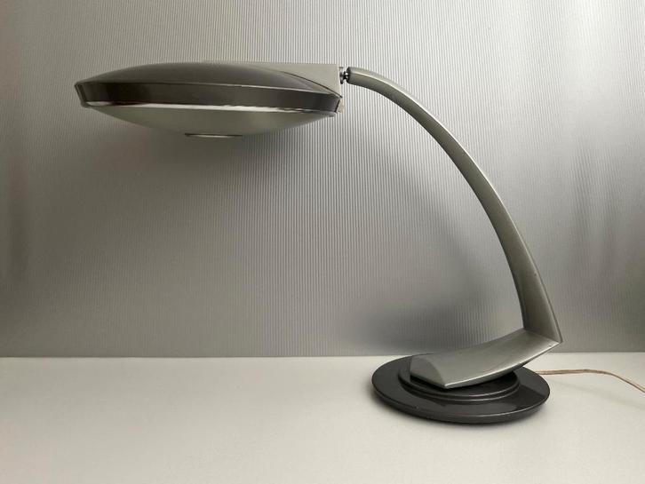 vintage Fase Boomerang 2000, Huis en Inrichting, Lampen | Tafellampen, Zo goed als nieuw, Minder dan 50 cm, Glas, Kunststof, Metaal