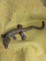 12439) mooie grote messing salamander  lang  22cm, Antiek en Kunst, Antiek | Koper en Brons, Ophalen of Verzenden