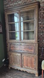 Antieke vitrinekast biedermeier, Ophalen, Gebruikt, 100 tot 150 cm, 200 cm of meer