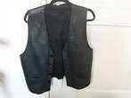 Te koop, Zwart leren herenvest, maat 48, Ophalen of Verzenden, Zo goed als nieuw