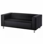 IKEA KLIPPAN bank hoes zwart (alleen de hoes), Huis en Inrichting, Gebruikt, 150 tot 200 cm, Tweepersoons, 75 tot 100 cm