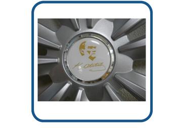 Ataturk naafstickers doming caravan en camper 3D, Epoxy beschikbaar voor biedingen
