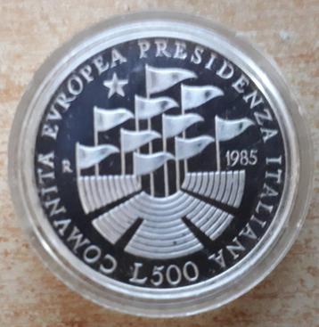 Italië, 500 Lire 1985 - zilver Proof beschikbaar voor biedingen
