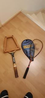 Squash en tennis racket (gratis), Ophalen, Gebruikt, Racket, Met hoes