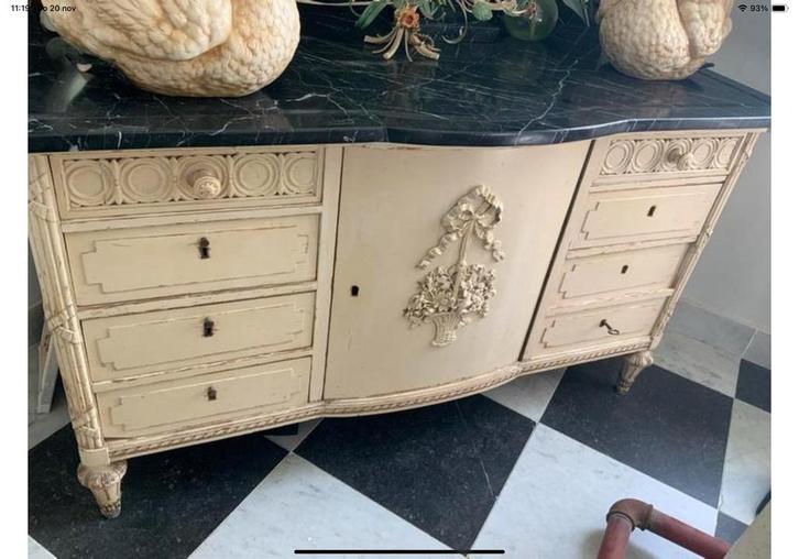 Louis seize commode ladekast kaptafel, Huis en Inrichting, Kasten | Dressoirs, Zo goed als nieuw, 100 tot 150 cm, 25 tot 50 cm