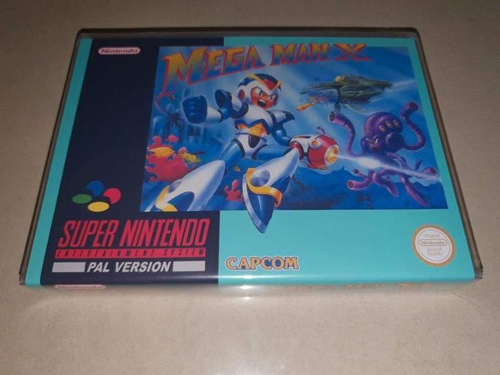 Mega Man X SNES Game Case, Spelcomputers en Games, Games | Nintendo Super NES, Zo goed als nieuw, Platform, 1 speler, Vanaf 3 jaar
