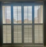 Houten shutters, wit, 183x186,5 cm (BxH), Ophalen, Wit, 150 tot 200 cm, Zo goed als nieuw
