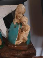 Oud beeld maria en kind, Antiek en Kunst, Curiosa en Brocante, Ophalen of Verzenden