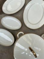 Elegant Duits porselein servies met gouden bies – 7-delig, Antiek en Kunst, Antiek | Servies los, Ophalen
