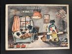 Oude kinderkaart getekend Nelly Donker, Verzamelen, Ansichtkaarten | Themakaarten, Verzenden, 1940 tot 1960, Gelopen, Kinderen