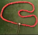 Antiek bloedkoralen collier met gouden slot, Sieraden, Tassen en Uiterlijk, Antieke sieraden, Verzenden, Goud, Ketting
